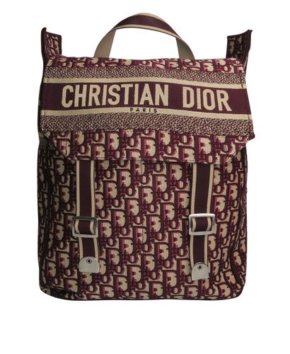 Christian Dior Oblique Backpack, front view